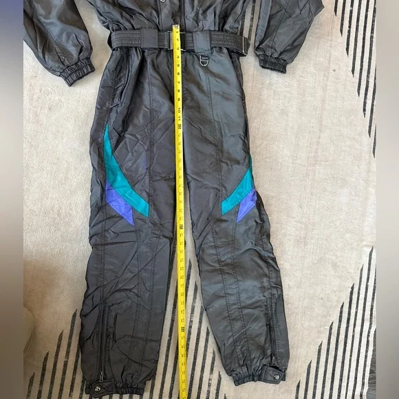 Vintage DESCENTE One-Piece Ski Suit |
Y2K Colorblock Snowsuit | Size L silver - Picture 6 of 14
